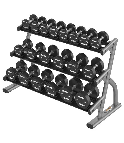 Jordan Fitness 3-Tier Dumbbell Rack — commercial gym equipment distributed in India by Aspire Fitech